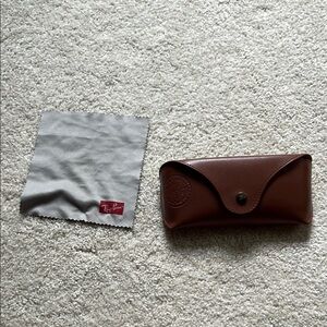 Ray-Ban Brown Case with Gray Cloth
